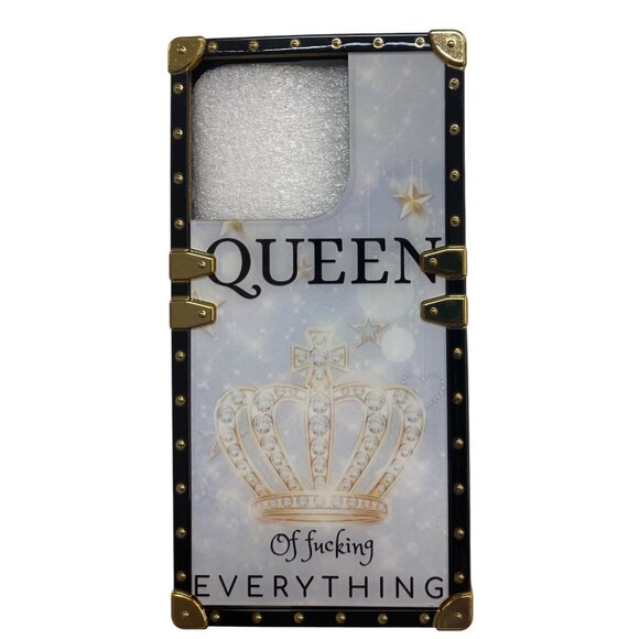 Queen Of F***ing Everything IPhone 14 Pro Mobile Case Gold Black - Picture 3 of 5